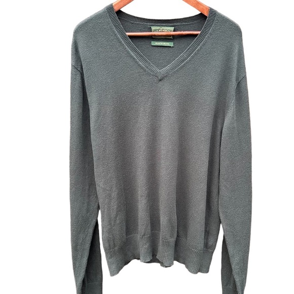 Filson Other - C.C. Filson Co Seattle wool cotton blend V Neck emerald green.